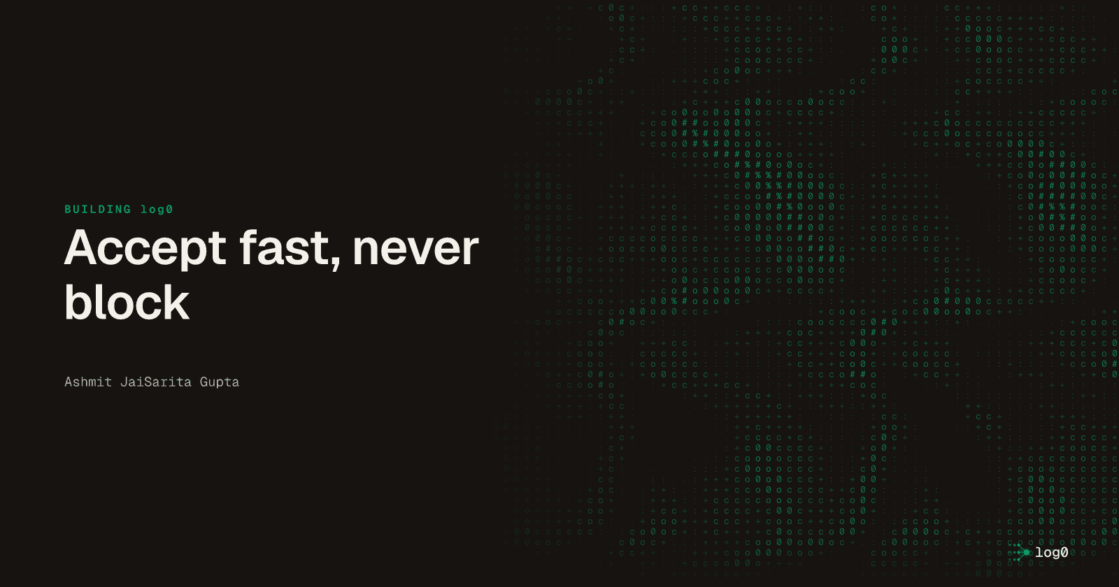 Accept fast, never block: the one decision that keeps ingestion alive